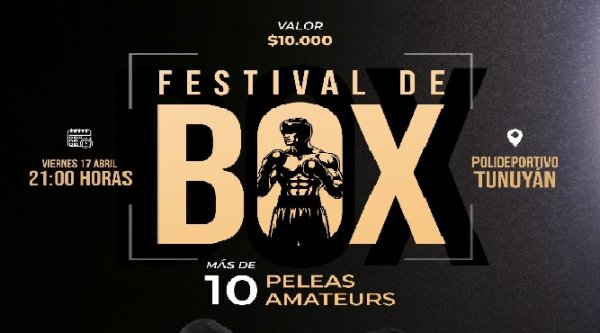 Tunuy&aacute;n se viste de boxeo: gran Festival Amateur en el Polideportivo